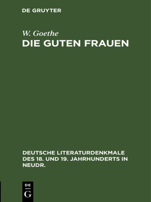 cover image of Die guten Frauen